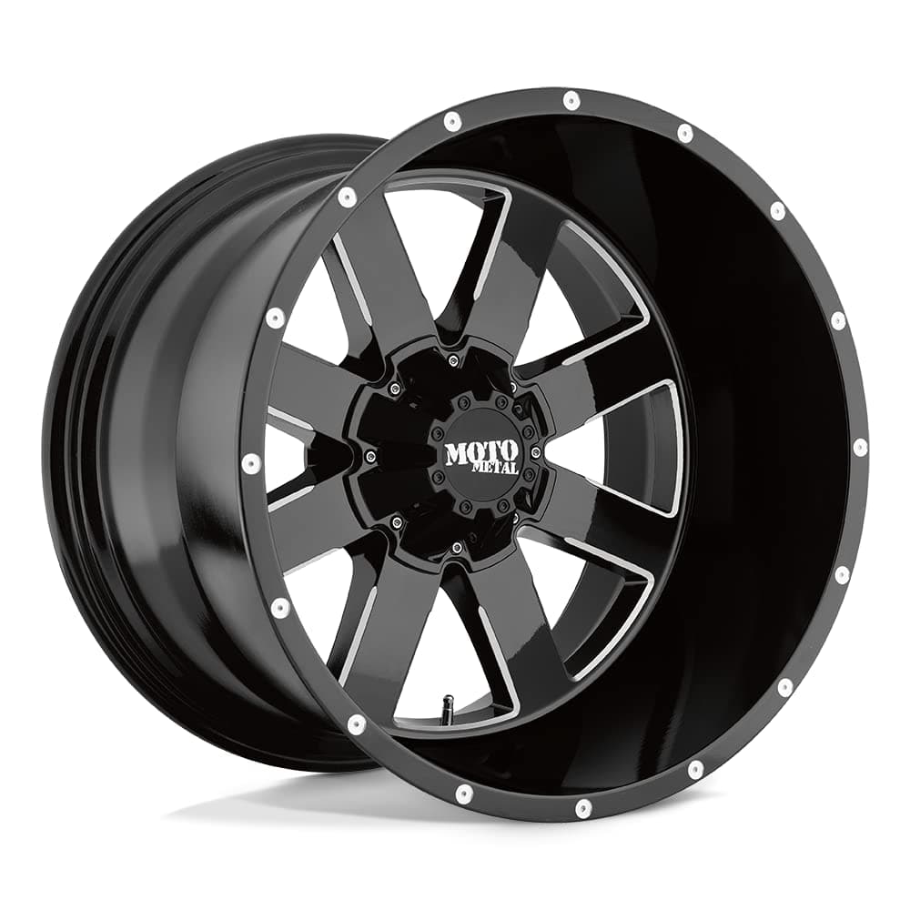 Moto Metal MO962 17X10 5X5.0/5.5 G-BLK MILL -24MM - MO96271035324N