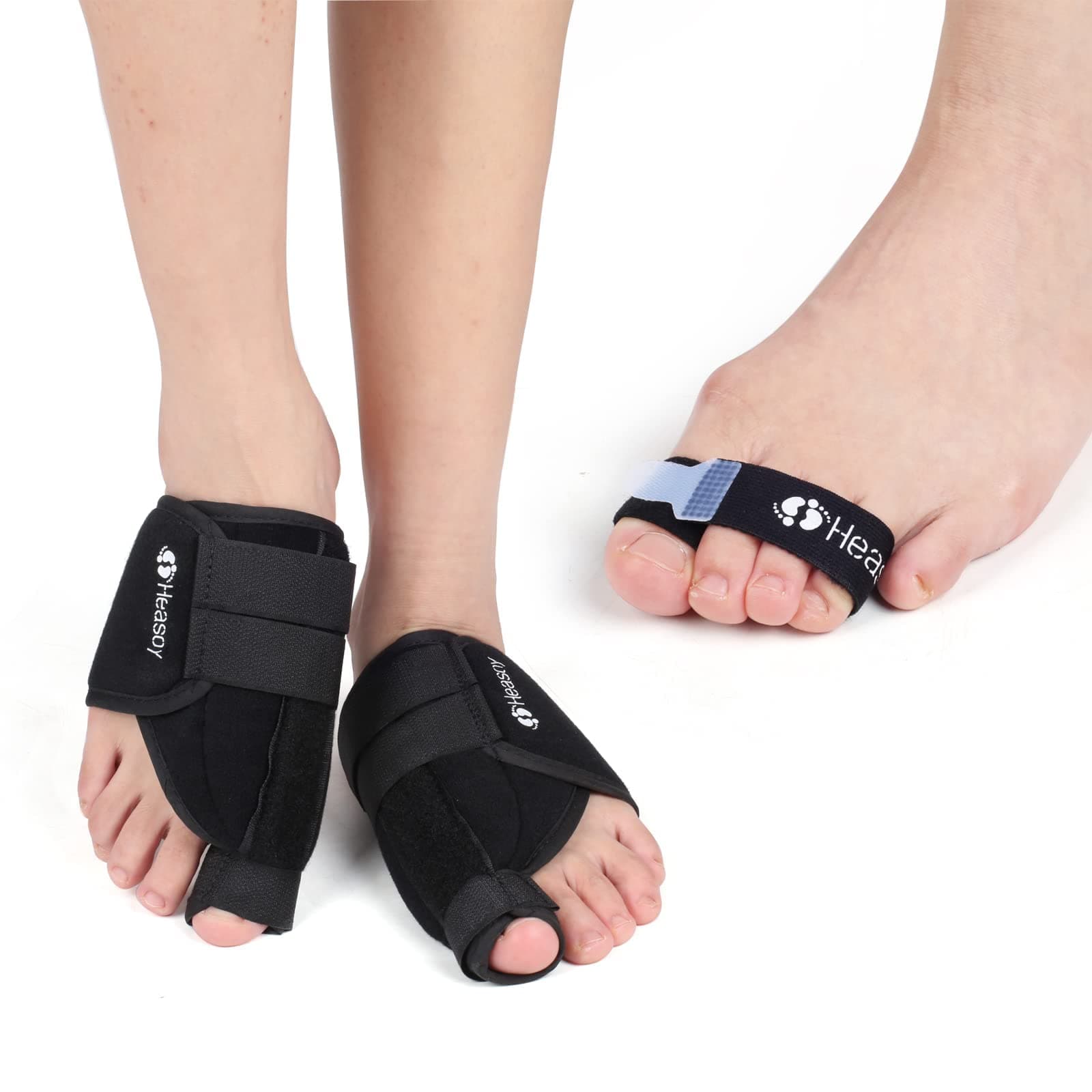 Bunion Corrector for Women & Men Bunion Pads Relief Sleeves - Gel Cushion Pads - Hallux Valgus Relief - Toe Straightener for Bending Toe, Overlapping Toe, Turf Toe (2 Pairs)