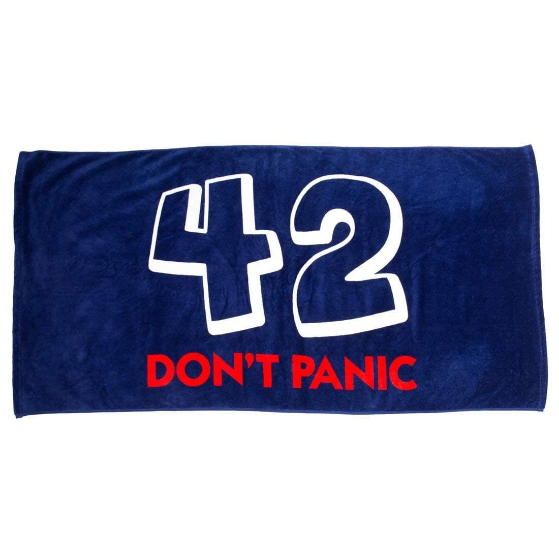 getDigitalBath Towel 42 Do Not Panic - Large Beach Towel for Fans of Douglas Adams Books - 70 x 140 cm, 100% Cotton