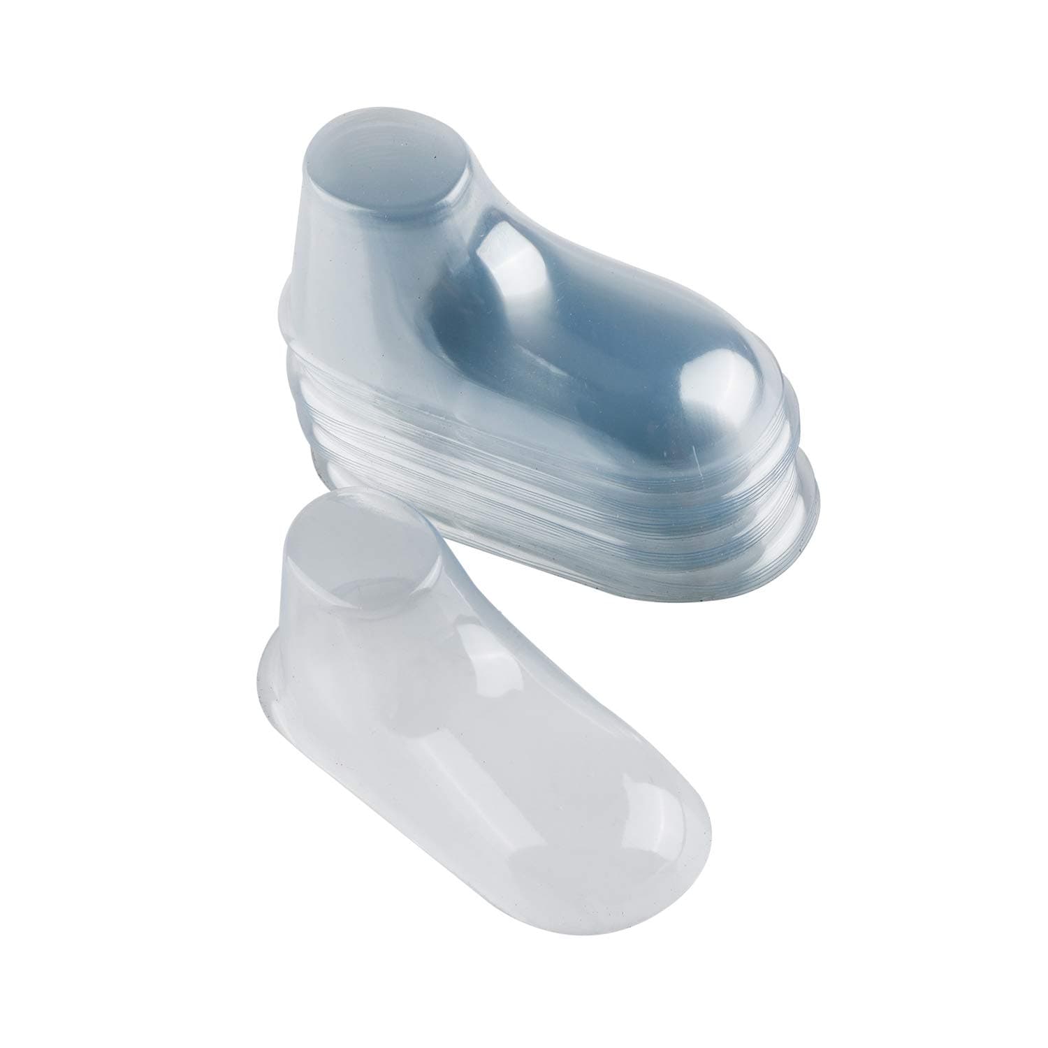 Baimeixun 100pcs 10cm Size Clear Plastic Baby Feet Display Showcase,Shoe Trees,Baby Booties, Shoes and Socks