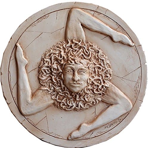 Sicilian Trinacria Wall Plaque Large Size