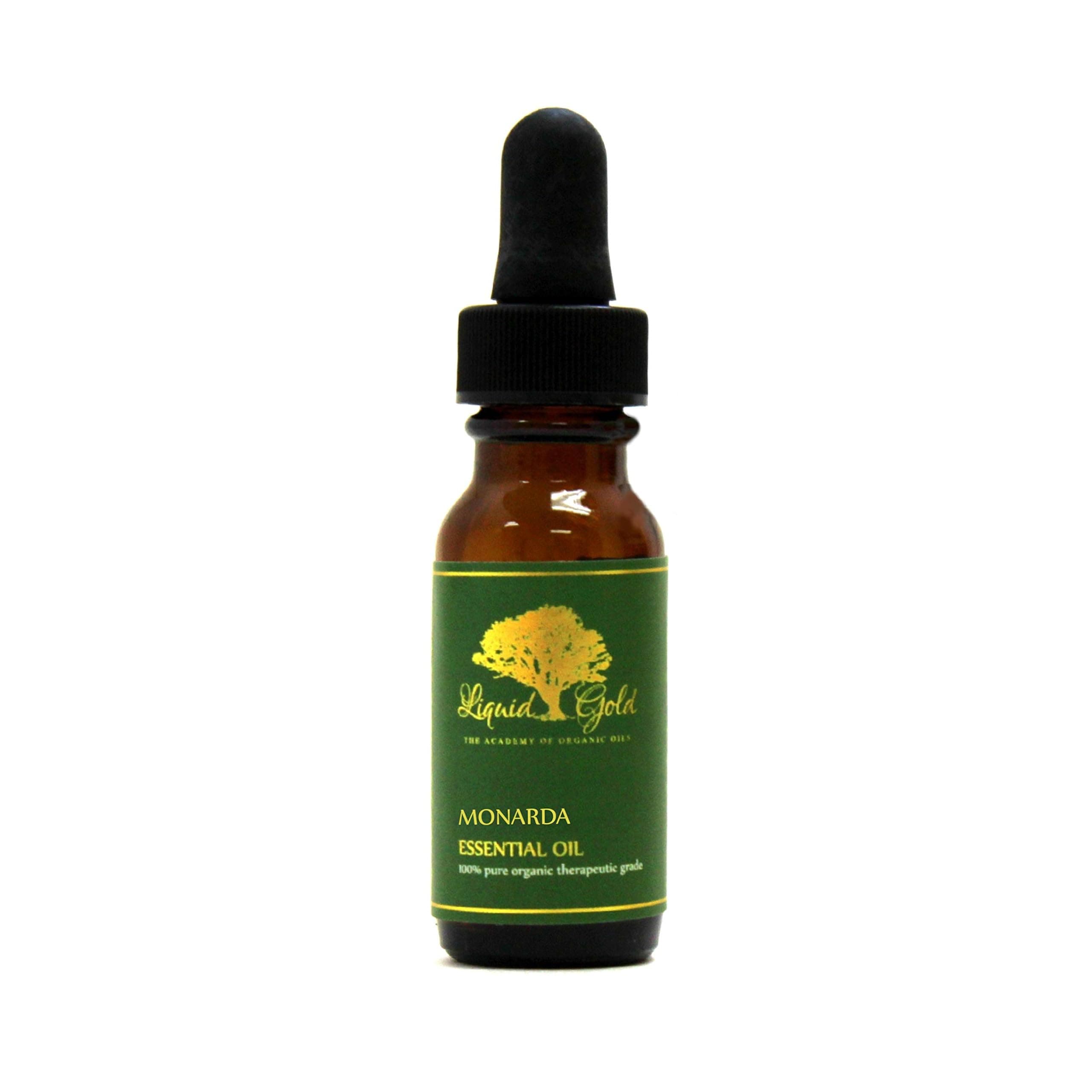 Liquid Gold Inc - 0.6 oz with Dropper - Premium Monarda Essential Oil - Pure Organic Natural Aromatherapy