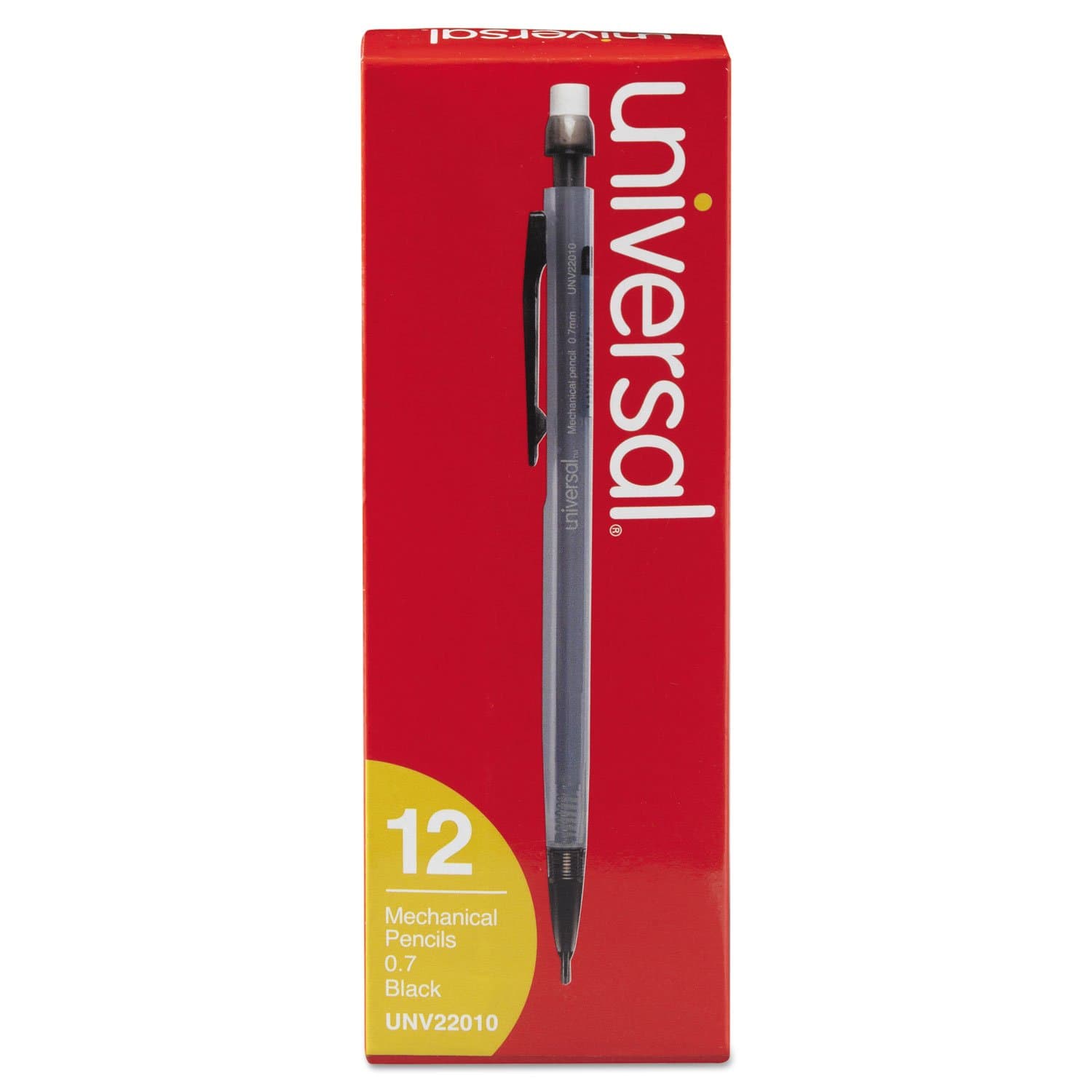 Universal22010 Mechanical Pencil, 0.7mm, Smoke, Dozen