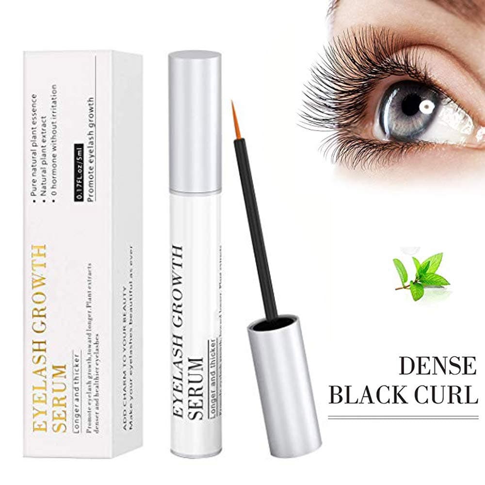 Eyelash Growth Serum，Lash Growth Serum for Eyelash and Eyebrow,Eyelash Growth Enhancer,Eyelash Growth Liquid,Rapid Growth,Give You Thicker＆Longer Natural Eyelashes