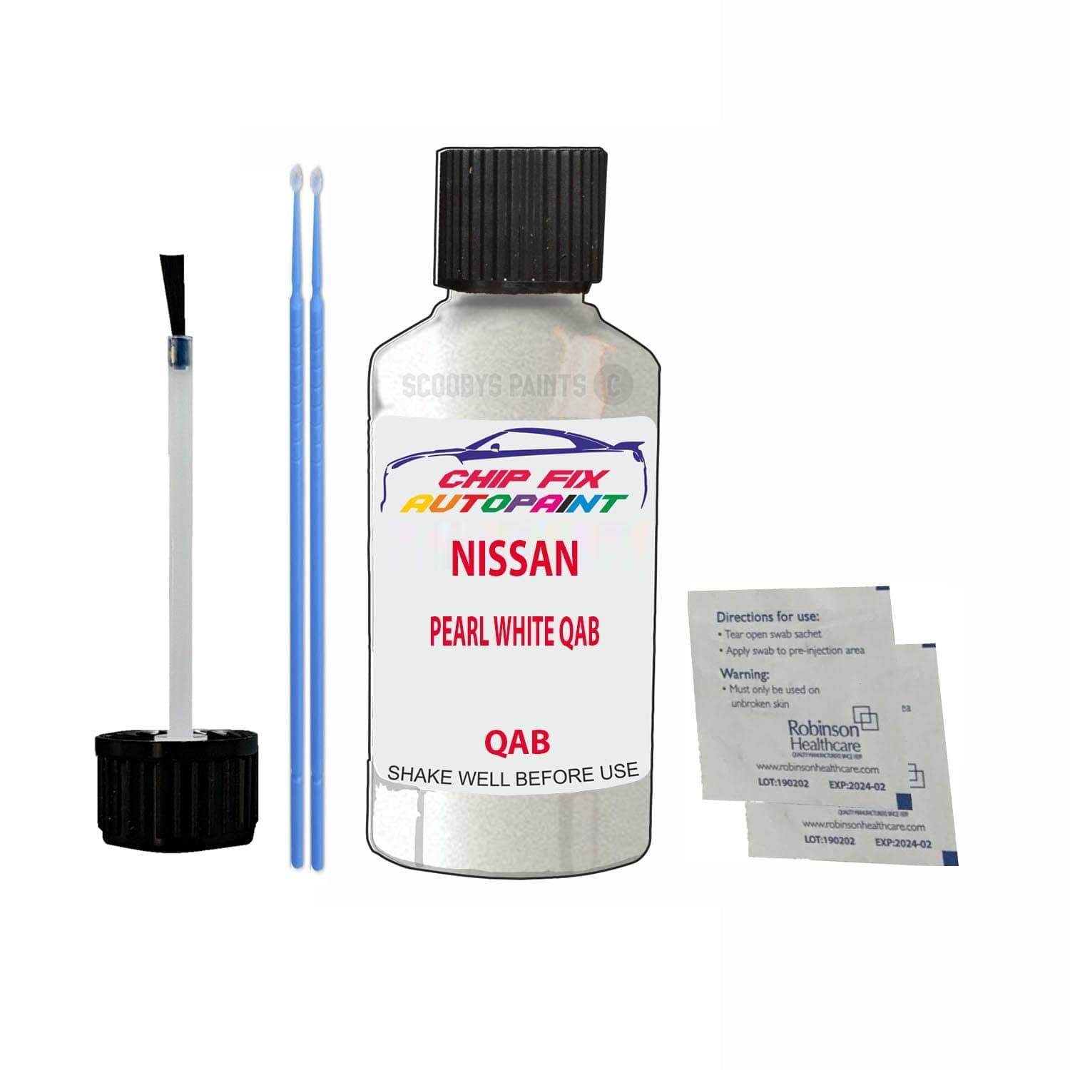 Touch Up Paint For Nissan Elgrand Pearl White Qab Qab 2008-2022 30Ml Bottle Brush Scratch Stone Chip Repair Pen