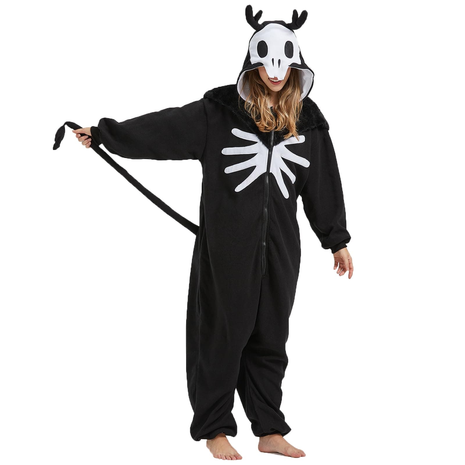 Adult mythical creature Wendigo Onesie Costume Pajamas,Halloween Christmas Wendigo Onesie Pajamas