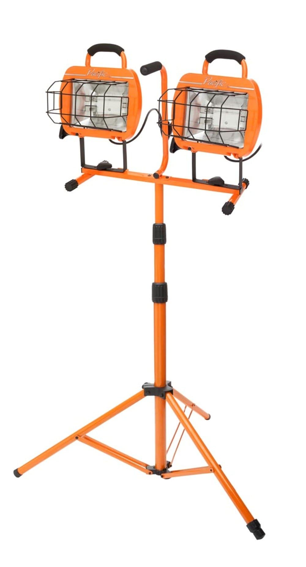 PW1200T 1,200 Watt Portable Halogen Worklight with Tripod and Portable Sled Base, Orange
