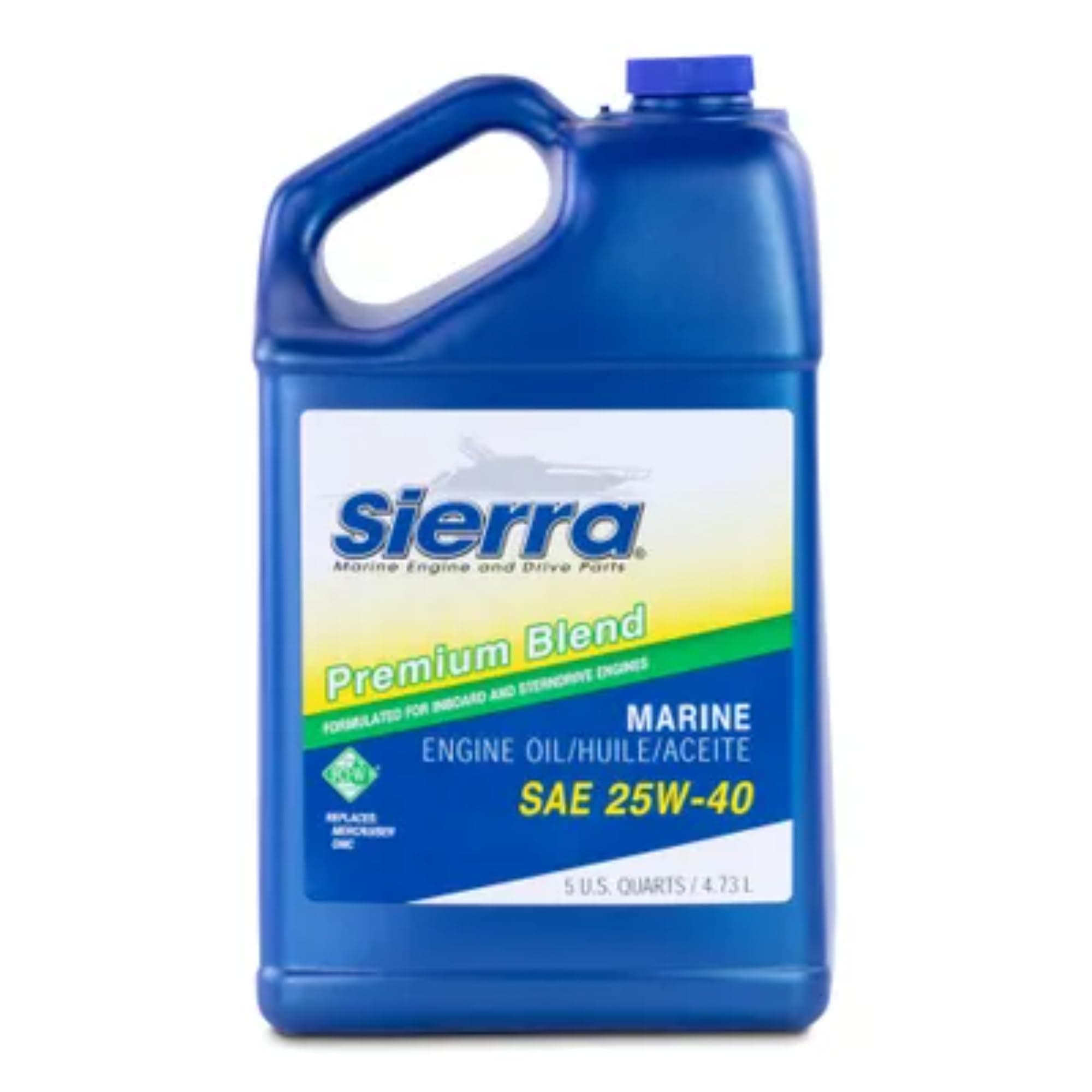 International 18-9400-4 25W-40 FC-W 4-Stroke Marine Stern Drive Oil - 5 Quart