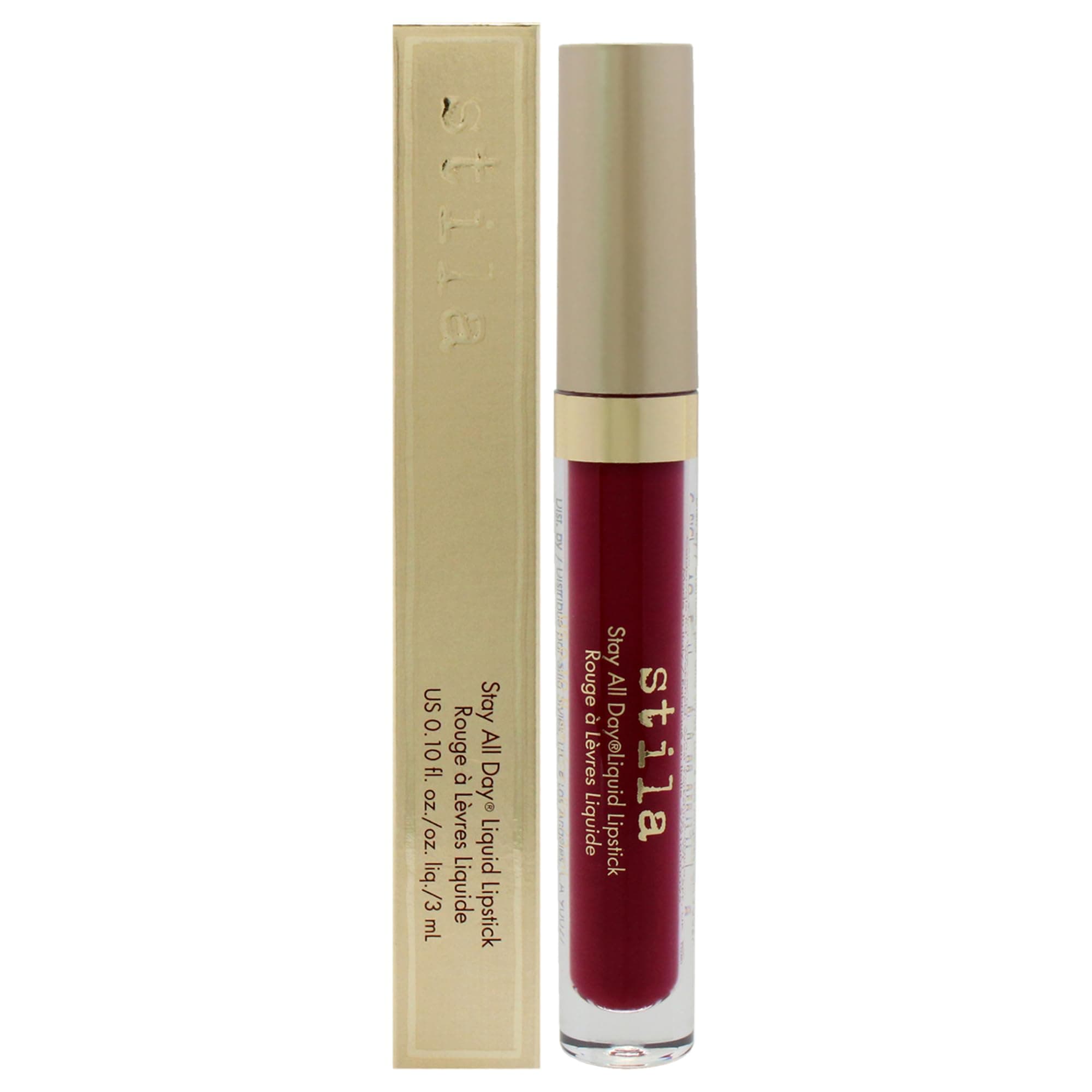 Stay All Day Liquid Lipstick Bacca for Women 0.1 oz, Dark Violet