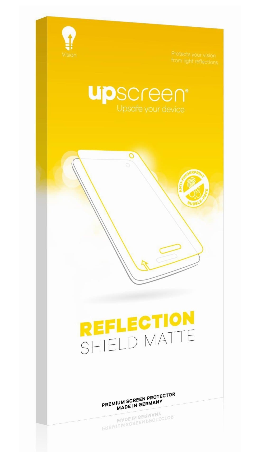 upscreen. Reflection Shield Matte Screen Protector for Huawei Y9s, Matte and Anti-Glare, Strong Scratch Protection, Multitouch Optimized