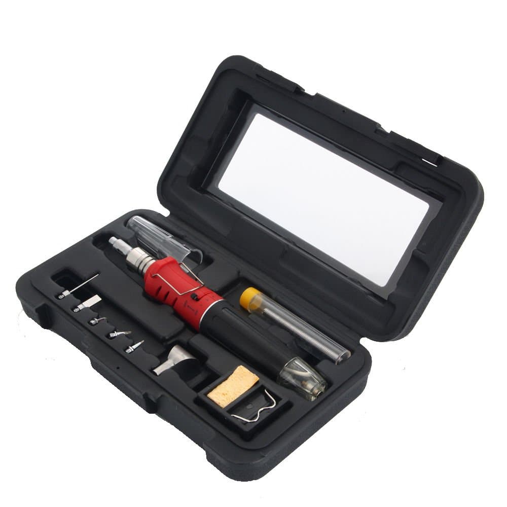 10in1 Professional Torch Butane Gas Soldering Iron Set Welding Aid Tools Kit