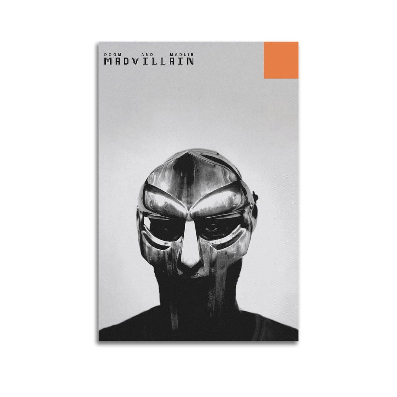 Hip-Hop Nostalgia MF Doom Poster Canvas Posters Bedroom Art Living Room Print Decorative Canvas Poster 12x18inch(30x45cm) Unframe-style