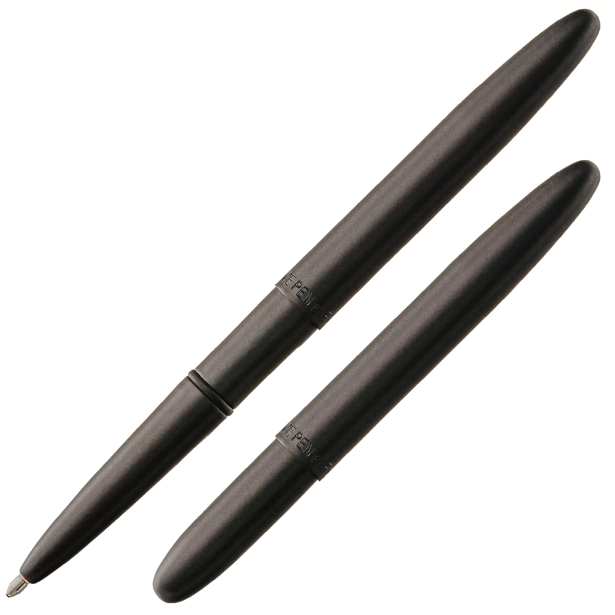 Space Pen Matte Black Bullet Pen, Pressurized Ballpoint Pen, Compact Pocket Size, Writes Upside Down and in Extreme Temperatures, Smooth Black Ink, Medium Point, Gift Box, Made in the USA