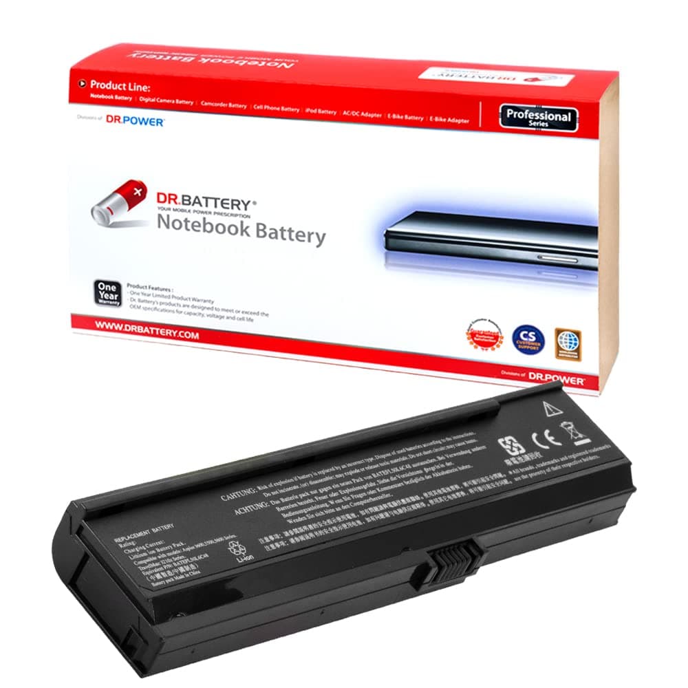 3UR18650Y-2-QC261 LIP6220QUPC SY6 CGR-B/6H5 Laptop Battery for Acer Aspire 3050 Series 3680 Series 5050 Series 5500 Series 5570 Series TravelMate 2480 Series 3260 Series [11.1V / 49Wh]