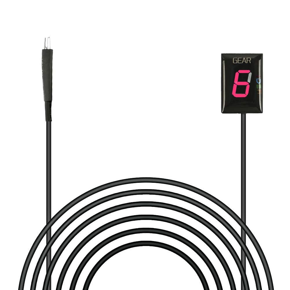 IDEA Waterproof Motorcycle Gear Indicator LED Display Plug & Play Honda Recent year model Red CE21