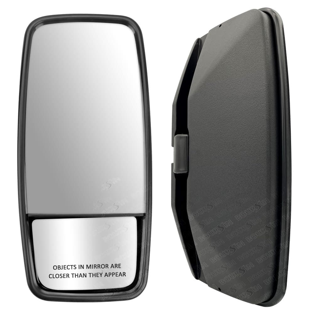 Outside View Door Mirror For ISUZU NPR NPR-HD NQR NRR GMC Chevrolet W3500 W4500 W5500 Truck 4HK1 4JJ1 5.2L 3.0L 6.0L 2008-2023 Black Diriver Side