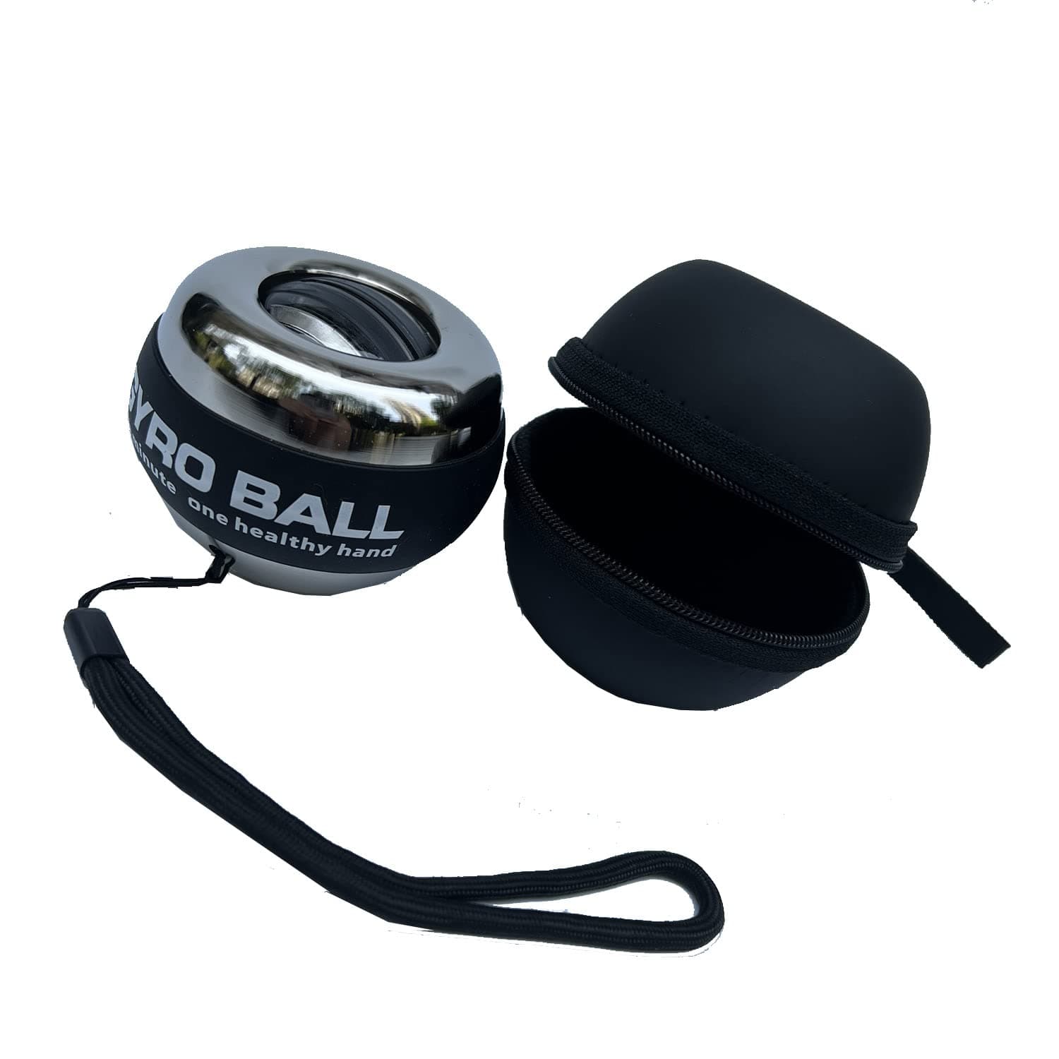 Gyro Hand Grip Strengthener - Forearm Exerciser for Stronger Wrist Bones and Muscle (Metal, with Light)