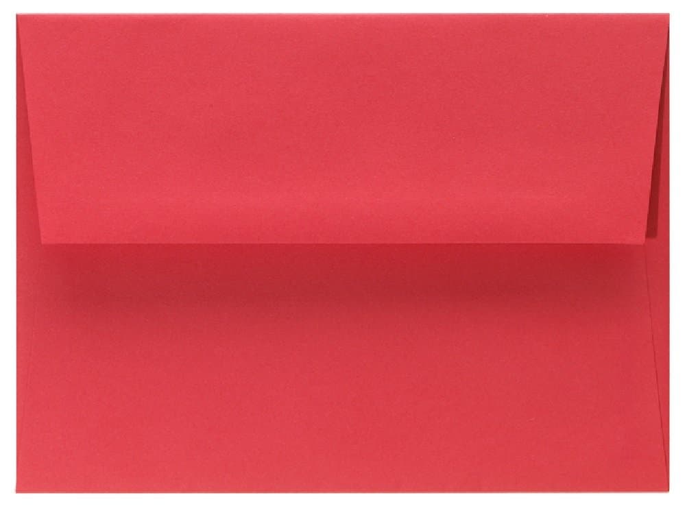 250 Red A6 Smooth Finish Envelopes - Size -4 3/4 X 6 1/2