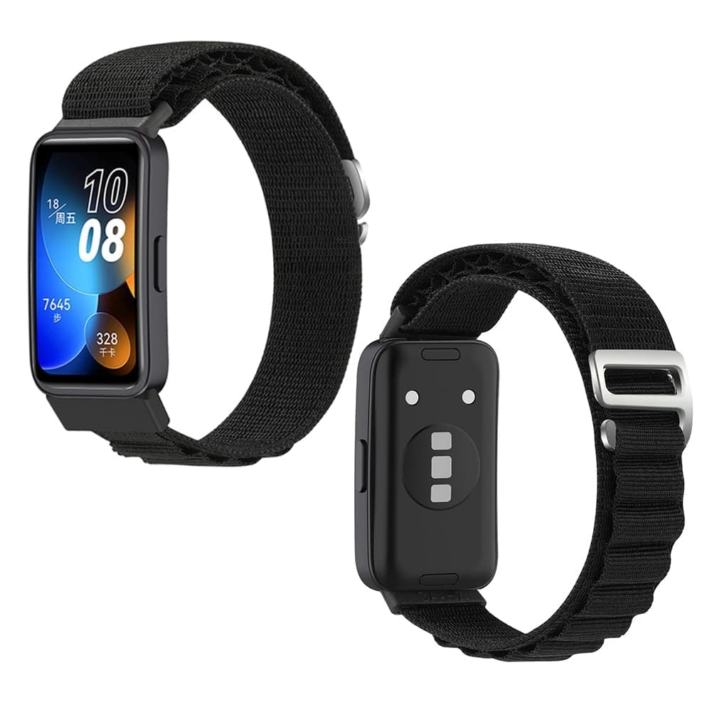 Nylon Replacement Band for Huawei Band 8/9 Smart Watch, Quick Release Wristband Strap Nylon Watchband for Huawei Band 9 (1Pcs, Black)