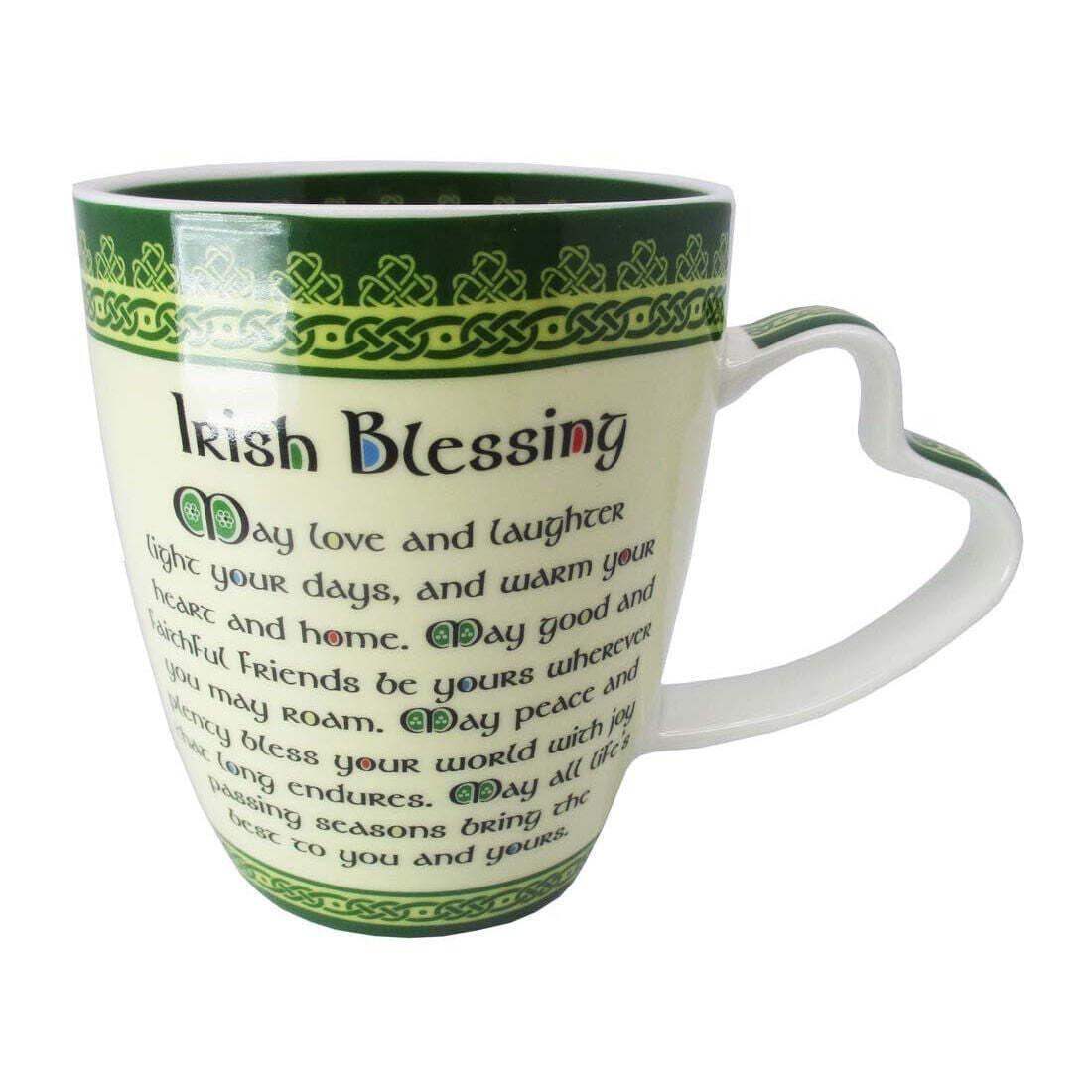 New Bone China Mug With Irish Blessing And Celtic Design, 380Ml