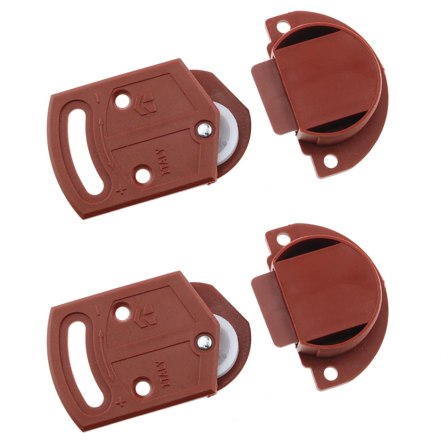 HJGarden 2Pairs Old-Fashioned Wardrobe Sliding Door Roller Gear Track Panel Internal Kit, Furniture Sliding Door Pulley Accessories