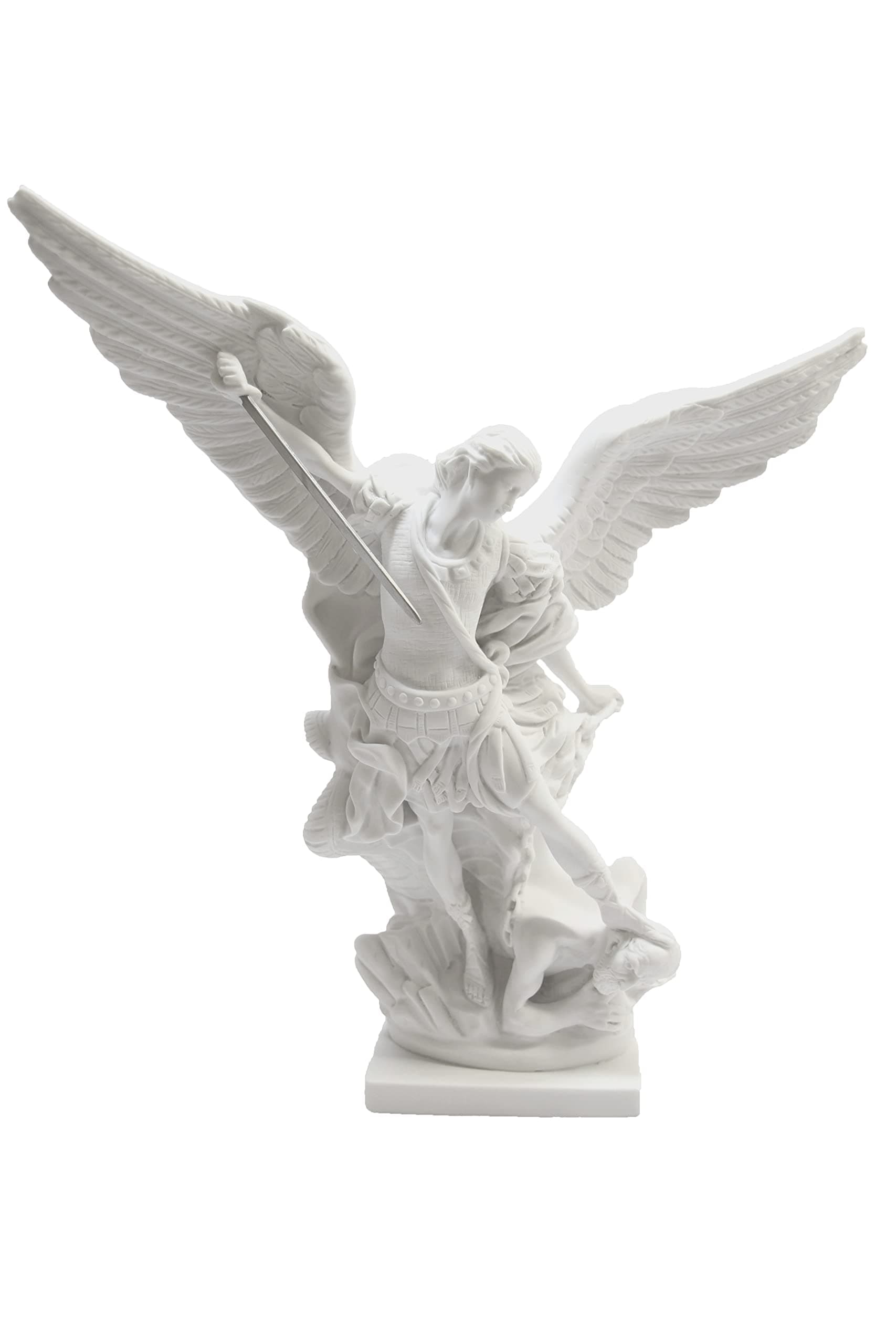 16" Saint St Michael The Archangel Italian Catholic Statue Sculpture Figurine Religious Protection Vittoria Collection Made in Italy