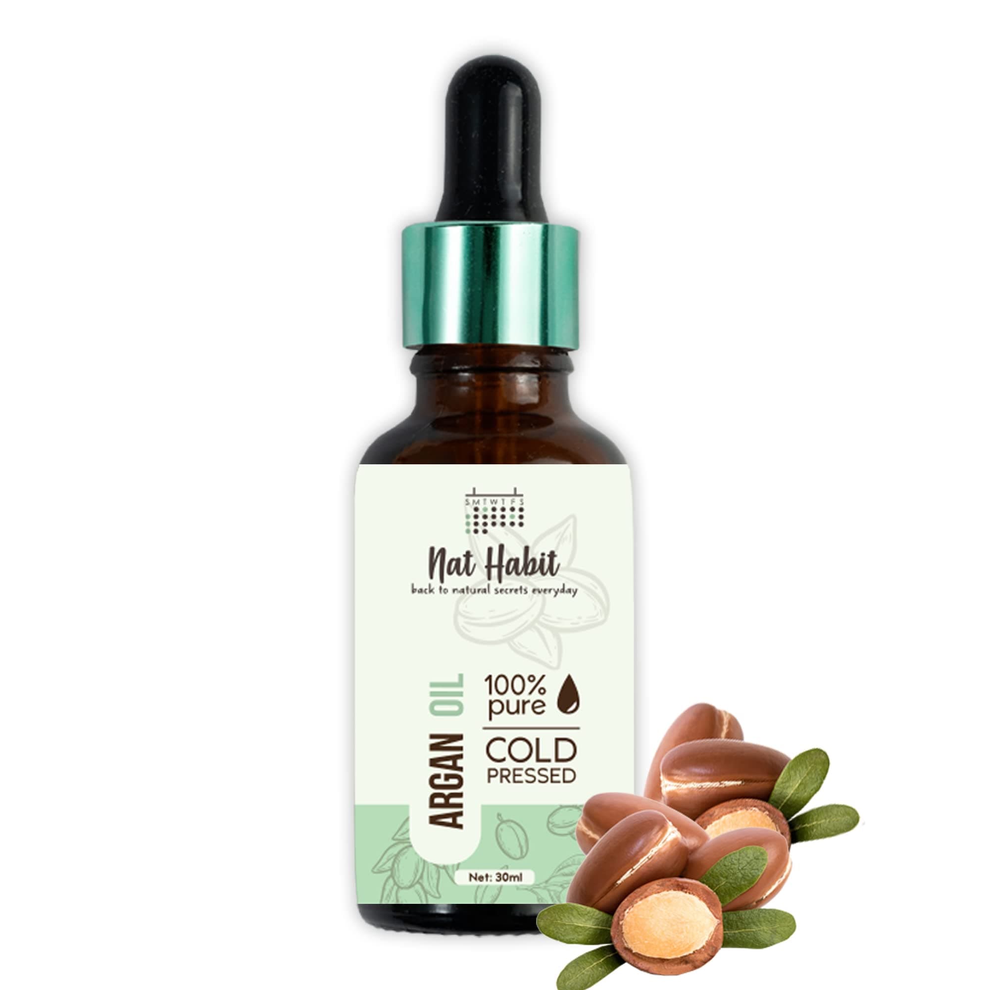 - Cold Pressed 100% Pure Oil for Skin & Hair | Fresh from our Ayurvedic Kitchen, Zero Preservatives | Body Massage Oil, Hair Oil (Argan Oil, 30ml)