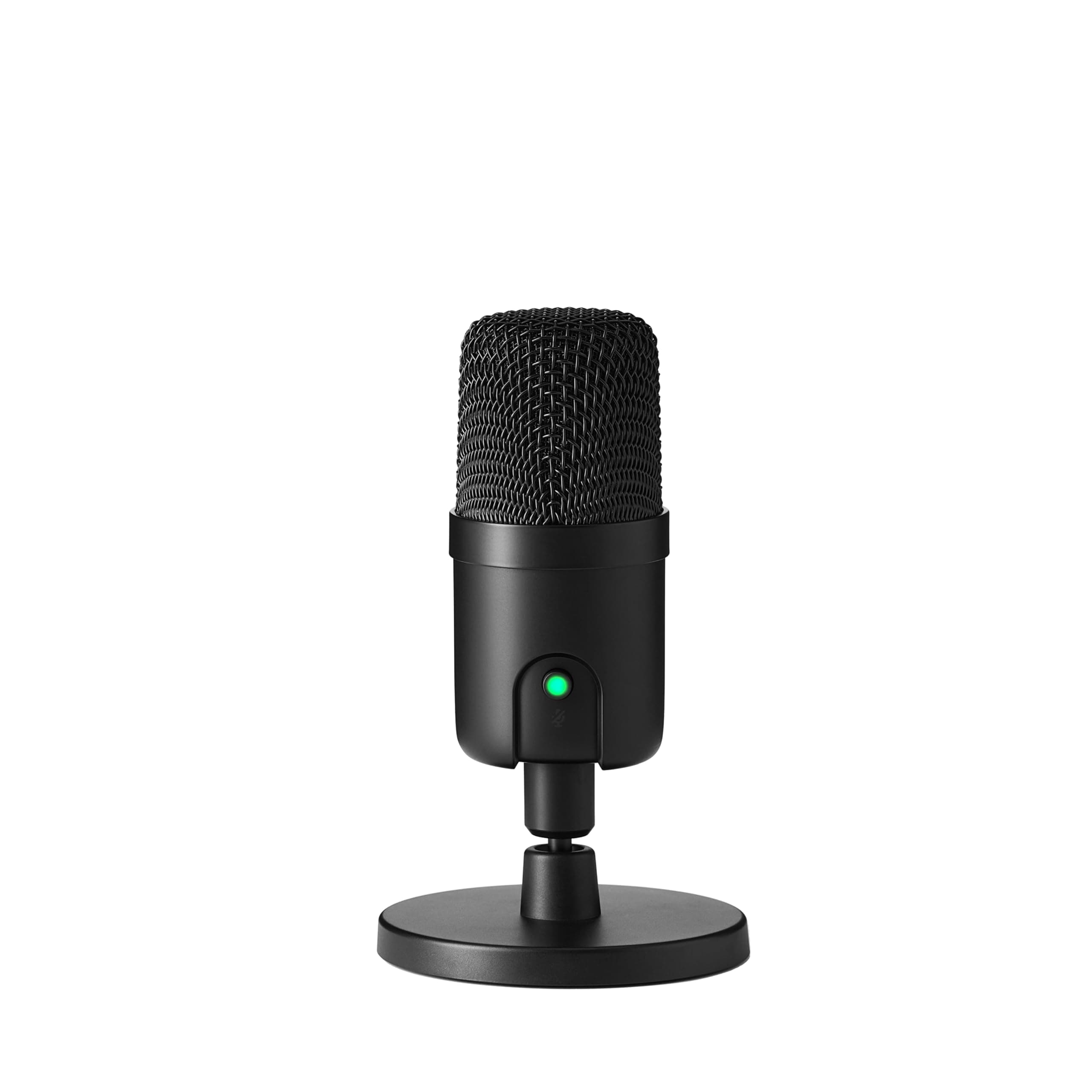 Amazon Basics Mini USB Condenser Microphone for Streaming, Gaming and Podcasting, with Cardioid Pickup, 8.6 x 8.6 x 14.7 cm Black