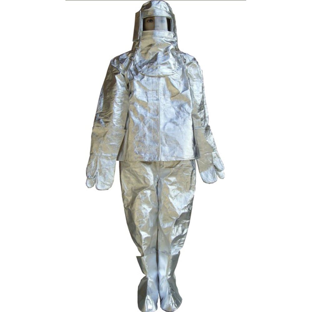 Safety Apparel Heat Resistant Aluminized Suit Flame Radiation Coat 1000℃ L