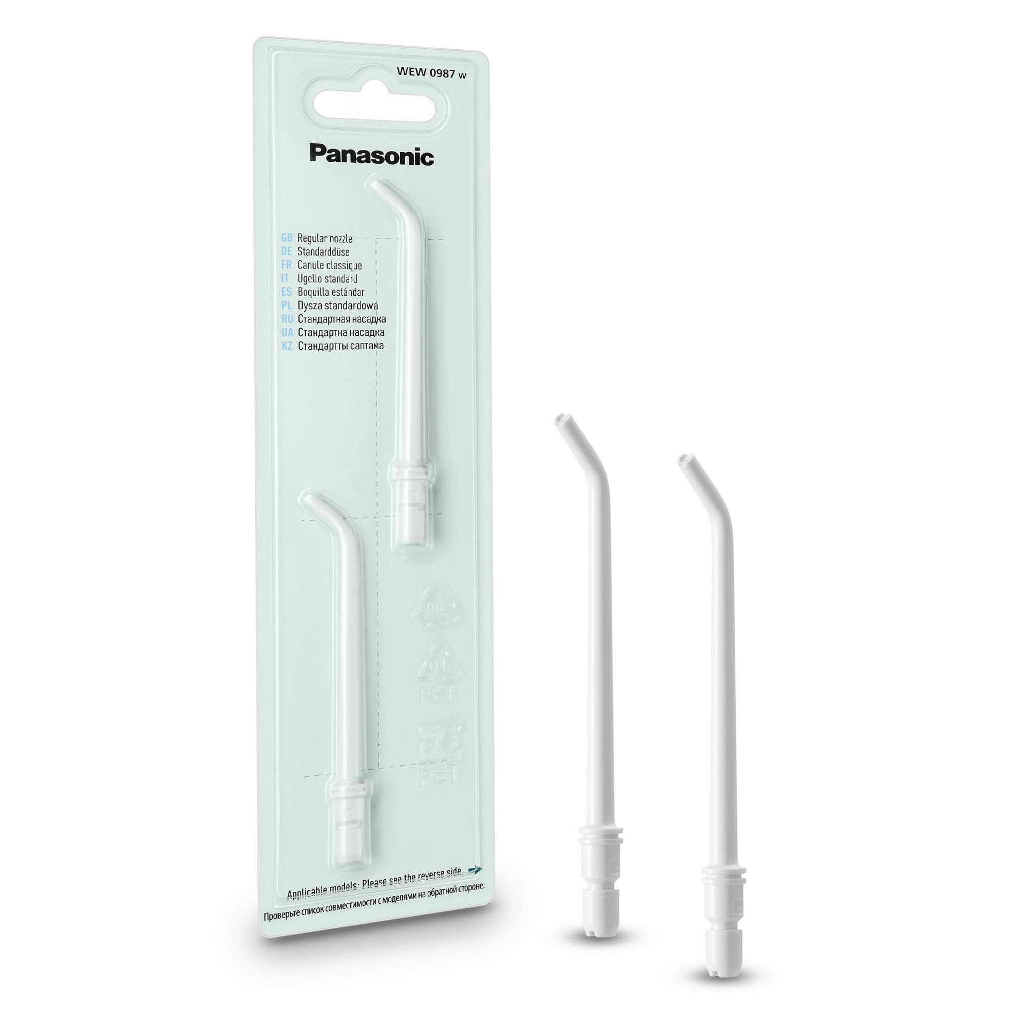 WEW0987 Replacement Nozzle, Water flosser, Rechargeable Oral Irrigator (x2)