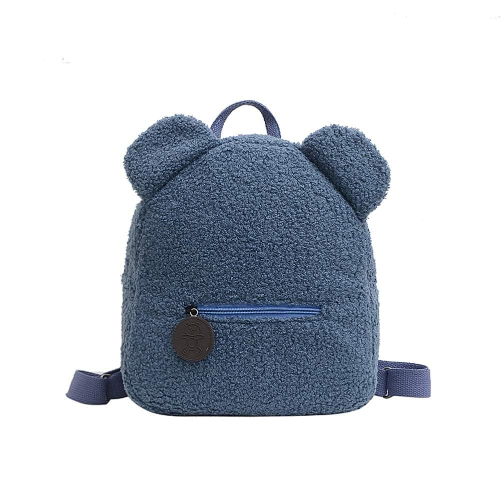 Brown Fluffy Plush Cartoon Bear Animal Backpack for Women, Cute Bear Toddler Bag Cute School Bags for 2-8 Years Kids, Gift for Kindergarten Kids Children School Bag Rucksack Women Backpack