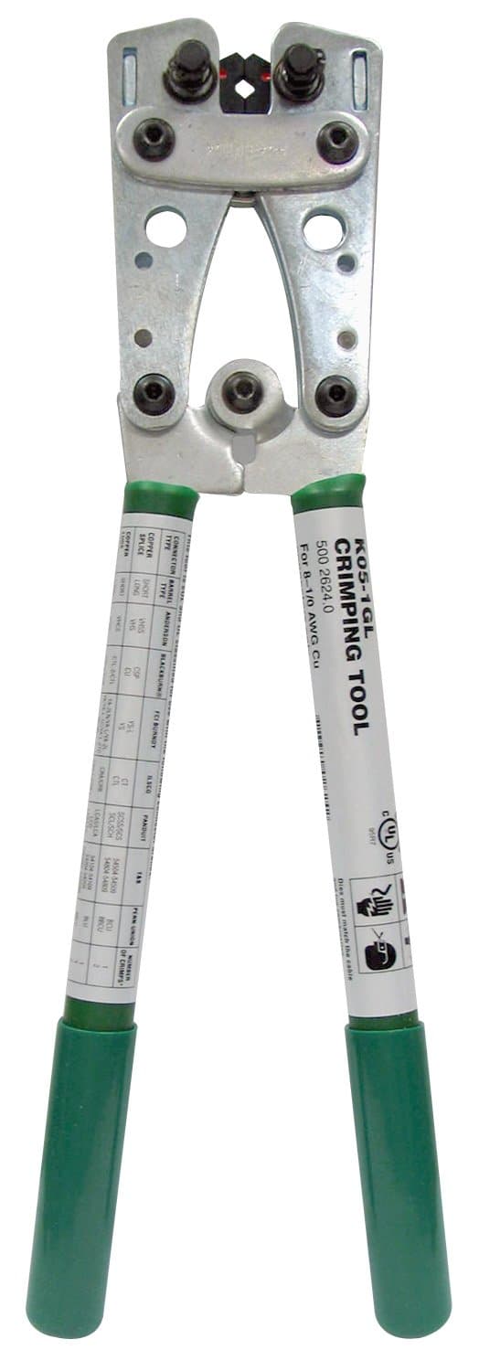 Greenlee K09-2GL K-Series Crimping Tool, 8-4/0 AWG