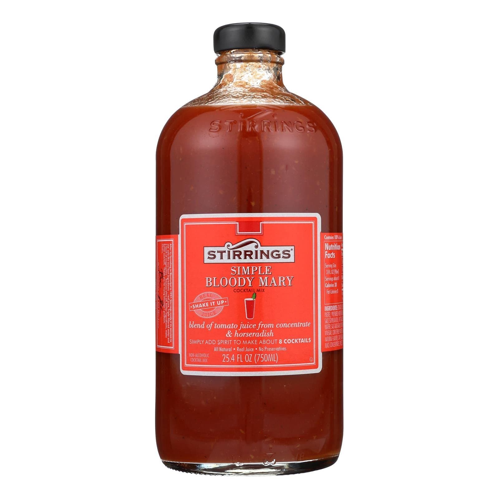 StirringsBloody Mary Cocktail Mixer, 750 Milliliter -- 6 per case.