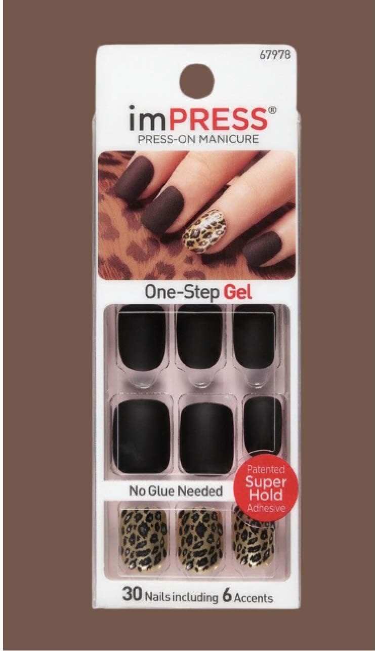 Kiss ImPress Press- On Gel Short Length Nails Claim to Fame