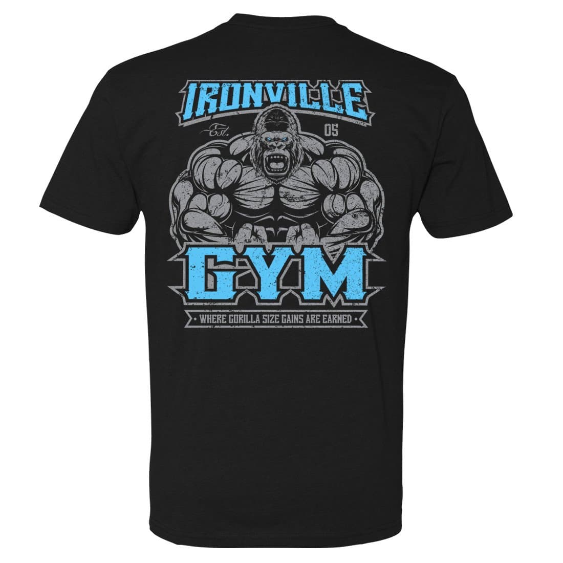 Ironville Clothing CompanyIronville Gym Next Level Gorilla Bodybuilding Soft Blend T-Shirt