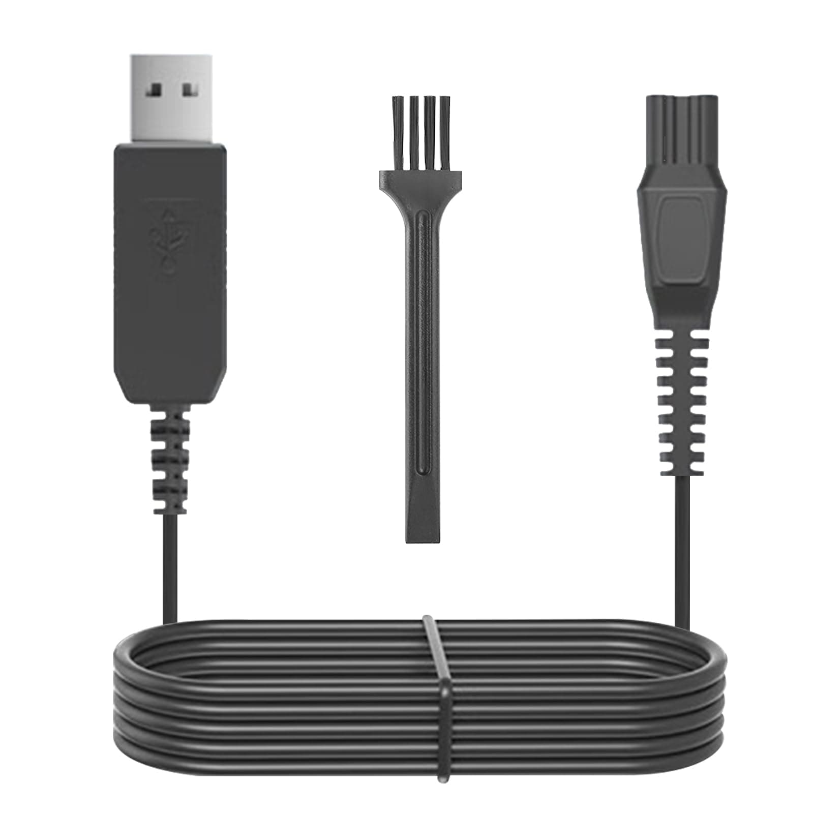 15V Philips Shaver Charger Cable USB Charging Cord Compatible Norelco Series 3000, 5000, 7000, 9000, One Blade QP6650 QP6651 QP6520 QP6510 QP6620 QP6550 QP6530 Beard Trimmer Electric Razor Power Plug