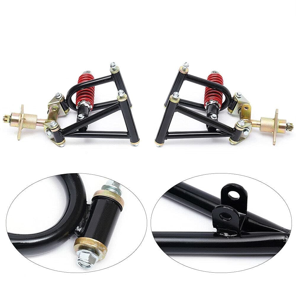 CNCEST Front Suspension Swing Arm Assembly DIY Parts for Buggy Electric ATV Go Kart Bike