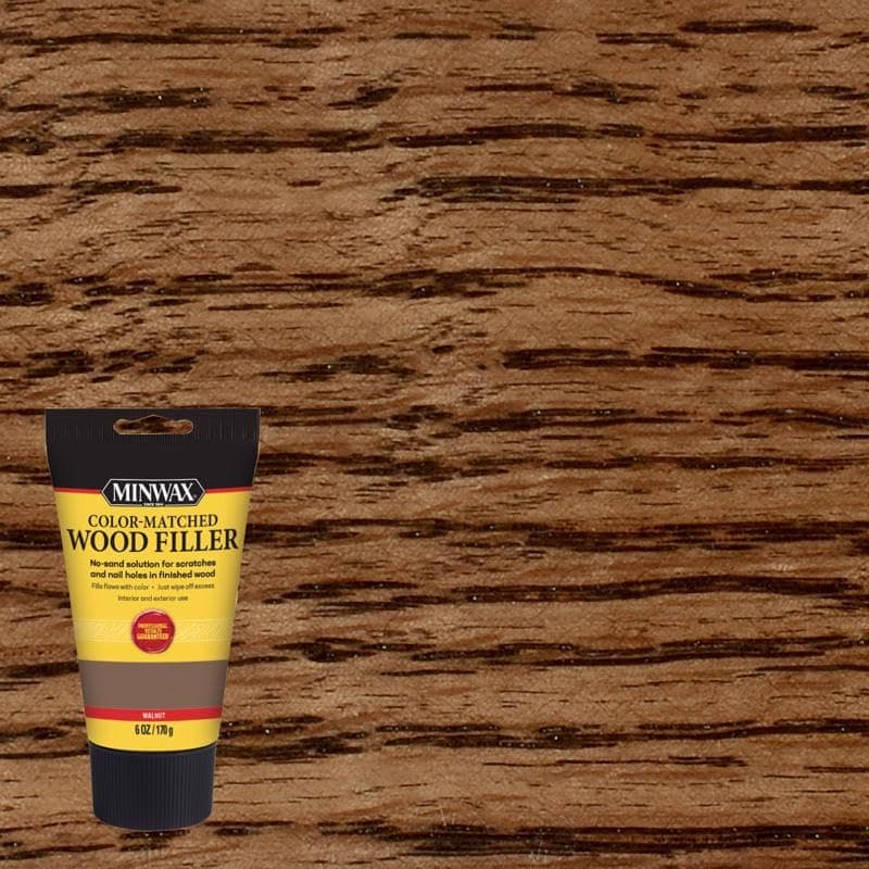 Minwax 448530000 Color Match Filler Wood Putty, 6-Ounce, Walnut, 6-Ounce