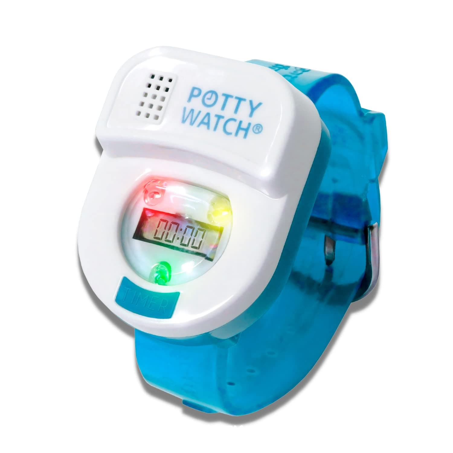 Potty Watch for Kids Potty Training - Potty Training Watch with 3 Fun Flashing Lights and Music - Water-Resistant Watch - Potty Watch Remind Kids Every 30, 60 or 90 Minutes - Blue