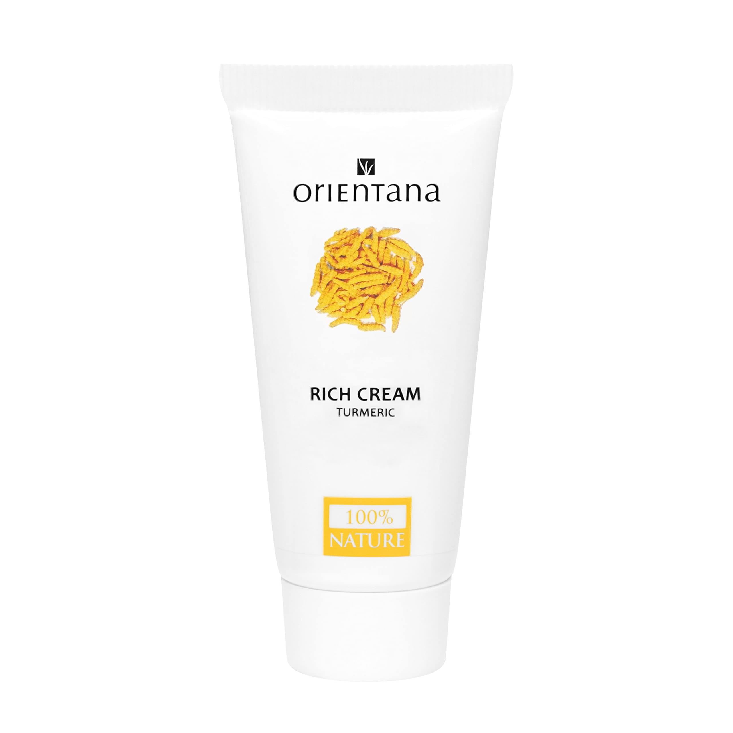 Orientana - Natural Rich Face Cream Turmeric | 99.7% Natural Organic | Anti Aging Moisturiser For Women | Aloe Vera And Shea Butter | Firming & Hydrating Every Skin Type - 30g