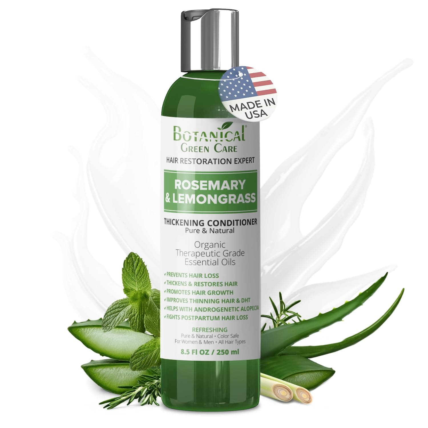 - Rosemary & Lemongrass Conditioner for Thinning Hair, Thickening Product for Women and Men, Hair Growth