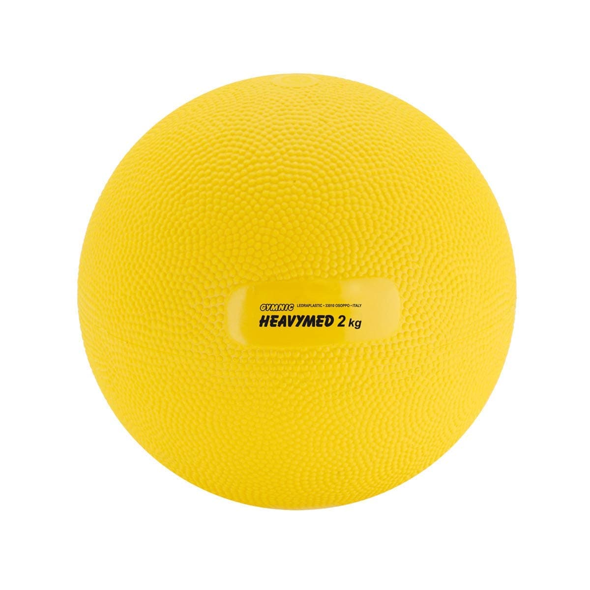Gymnic Heavymed 2 Medicine Ball, Yellow (15 cm, 2 kg / 4.4 lbs)
