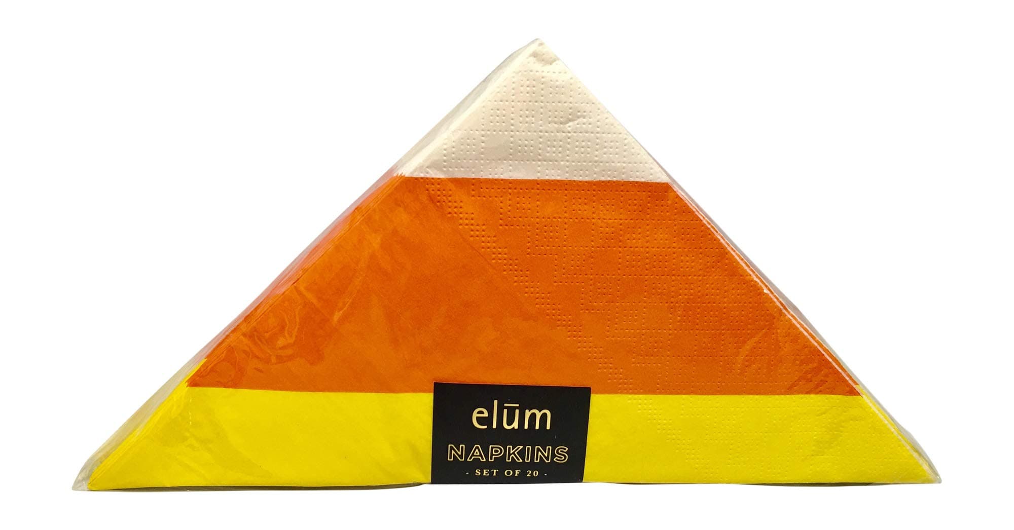 Elum Candy Corn Paper Napkins- set of 20