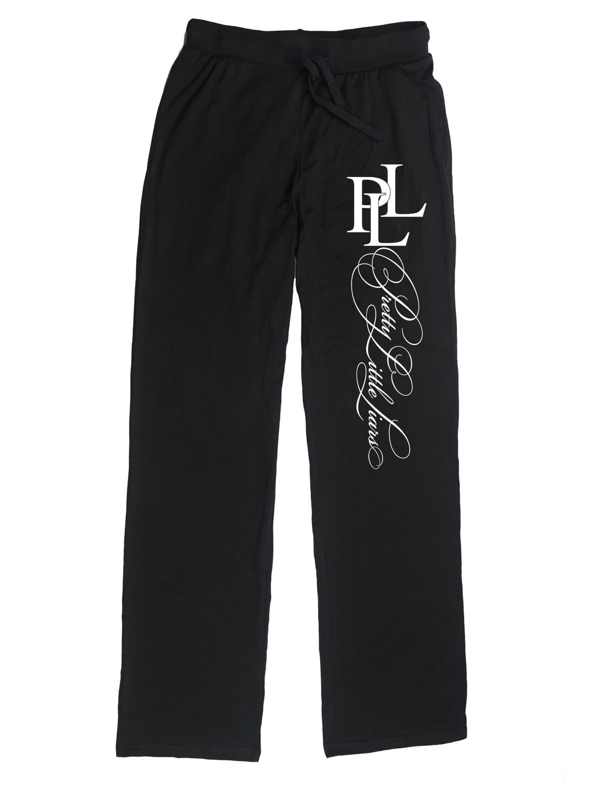 YUGUO Women's Pretty Little Liars logo Lounge Pajama Pants L Black