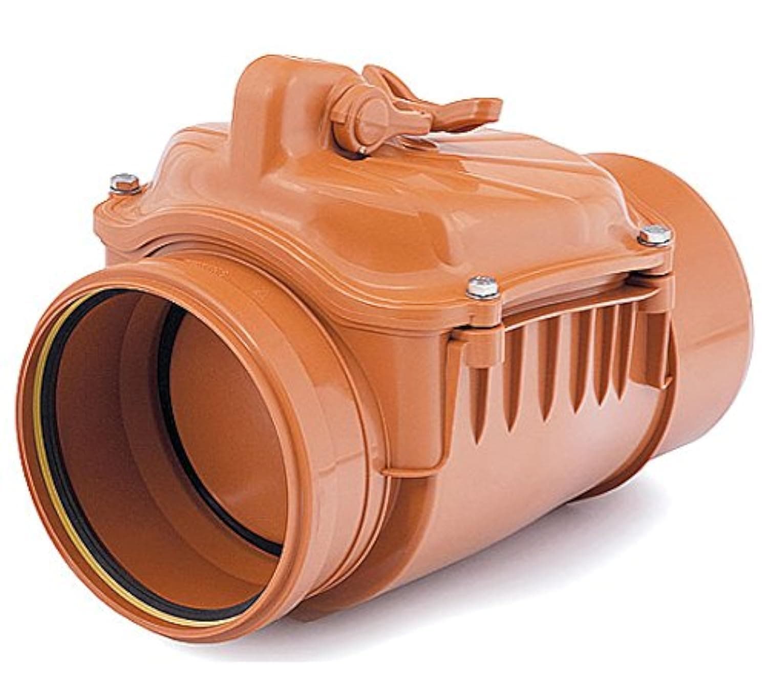 Horizontal PVC Plastic Sewage Drain Check Non-Return Valve Backwater Prevented 160mm