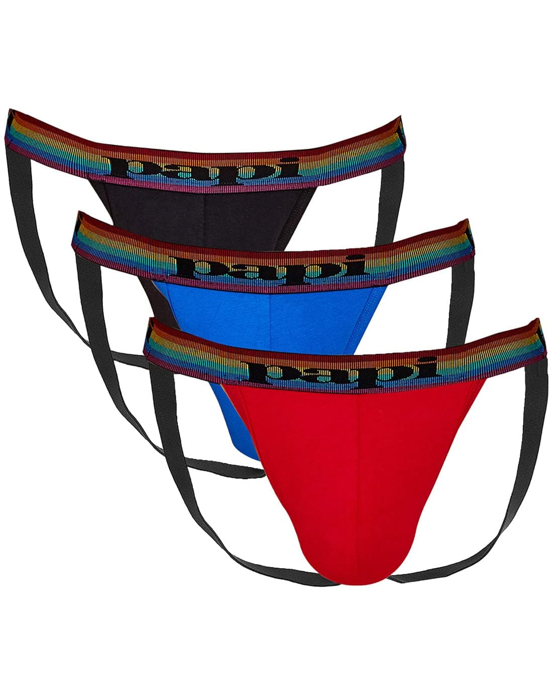 mens 3-pack Jockstrap, Athletic Supporter, Breathable Male Workout Underwear