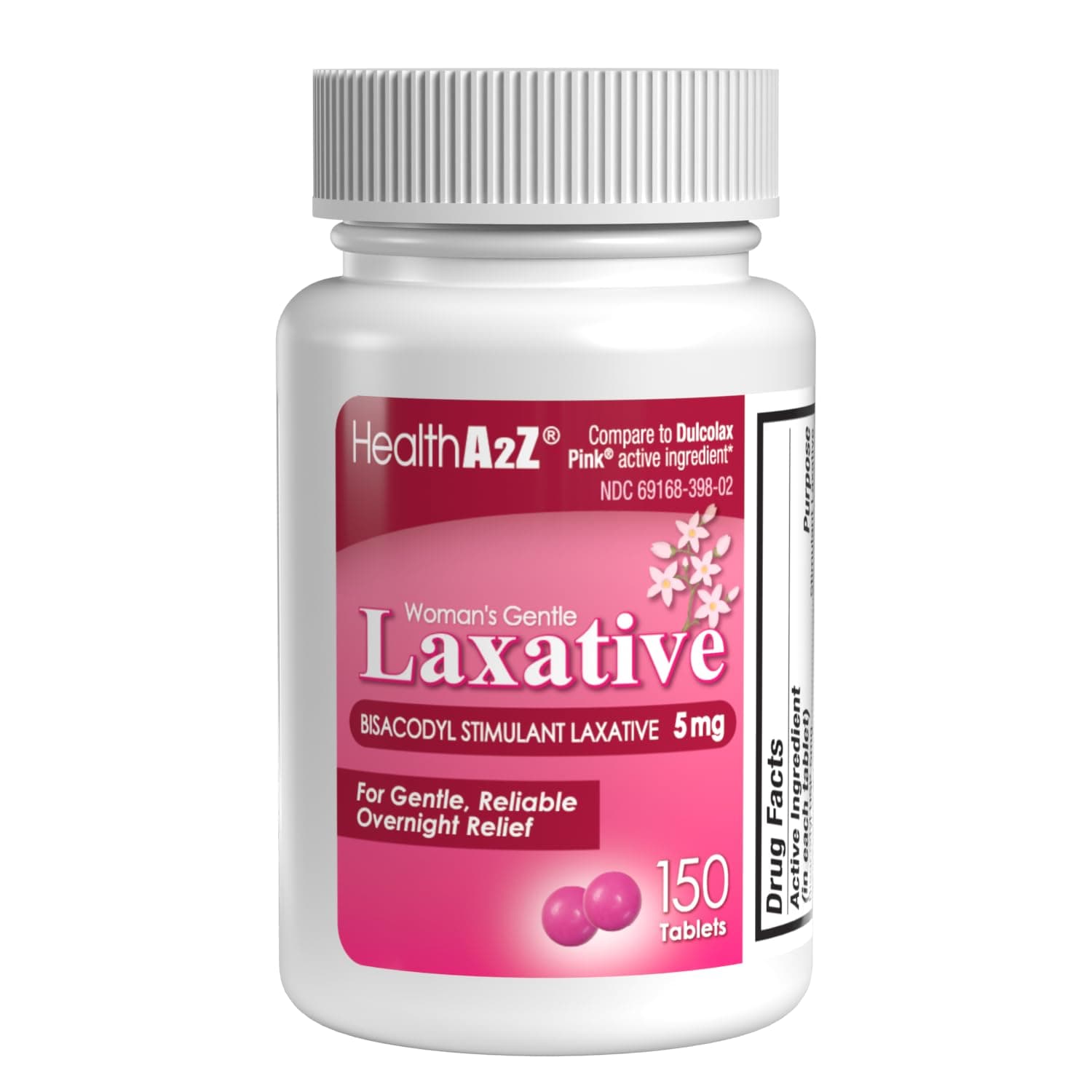 Woman's Gentle Laxative | Bisacodyl Stimulant Laxative 5mg | Constipation Relief | Gentle and Reliable | Overnight Relief (150 Tablets)