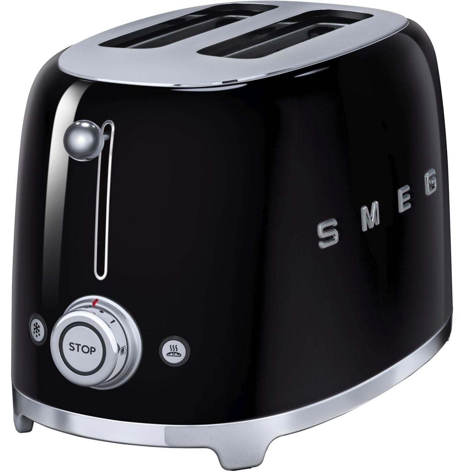 Tsf01Bluk Retro 2 Slice Toaster, 6 Browning Levels, Extra-Wide Bread Slots, Defrost And Reheat Functions, Removable Crumb Tray, 950 W, Black"Min 1 year manufacturer warranty"