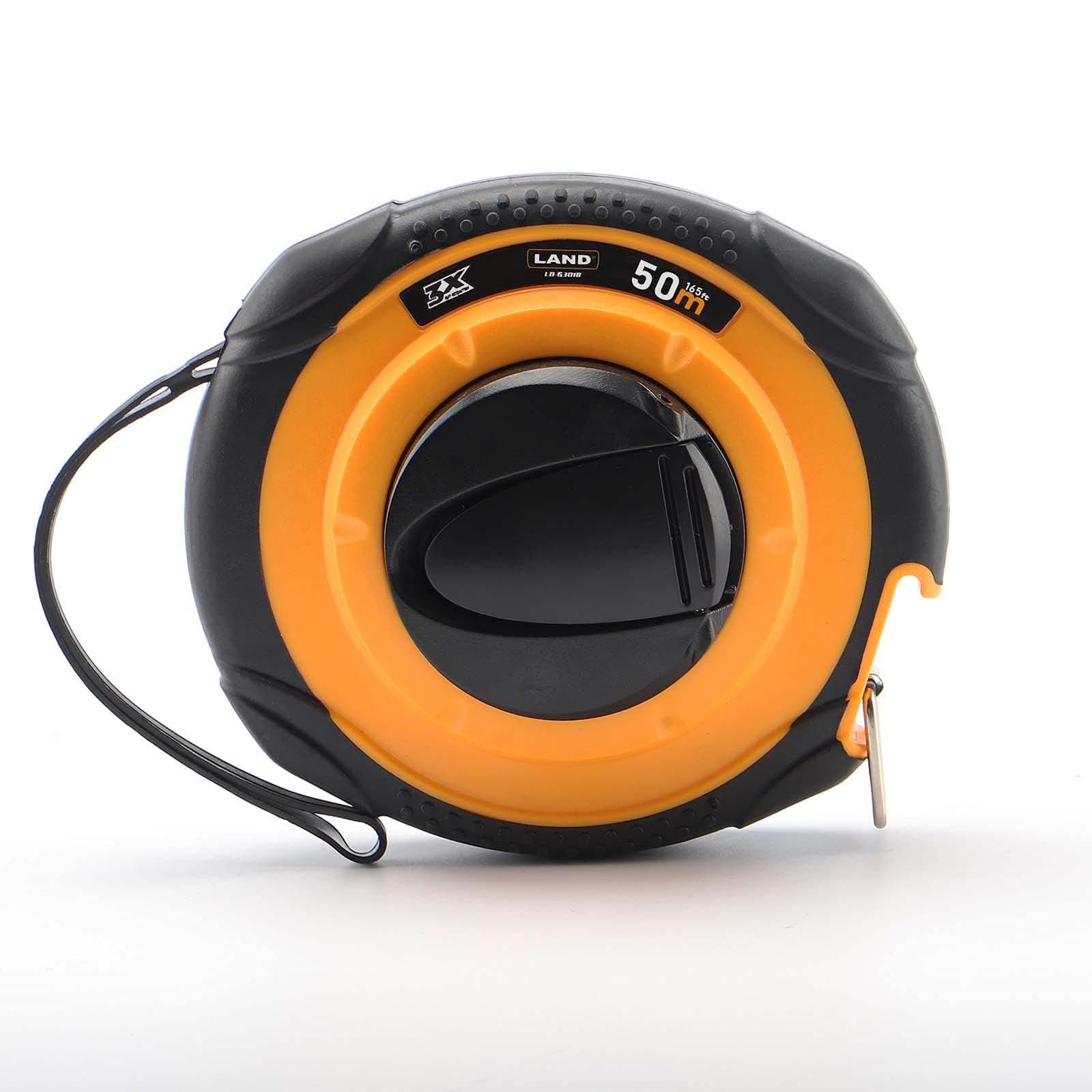 Land Long Steel Tape Measure -50M/165FT Measuring Tape by 1/2-Inch,Inch/Metric Dual Scale,Light and Convenient (165FT)