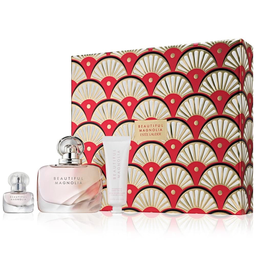 Estée LauderBeautiful Magnolia Favorites Trio Fragrance Gift Set | Hand Cream + Full-Size & Travel-Size Eau de Parfum